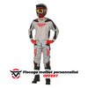 Tenue FLY RACING Kinetic SYM - gris clair/rouge/noir 2025