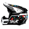 Casque enfants THOR Fleet Splat noir/jaune/blanc/rouge/bleu