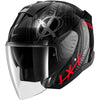 Casque jet SHARK Skwal Jet Shiever noir anthracite rouge 2026