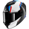 Casque intégral SHARK Spartan Gt Pro Dokhta Carbon carbone blanc bleu 2026