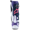 Bottes ALPINESTARS Tech 10 blanc/violet/bleu/rose