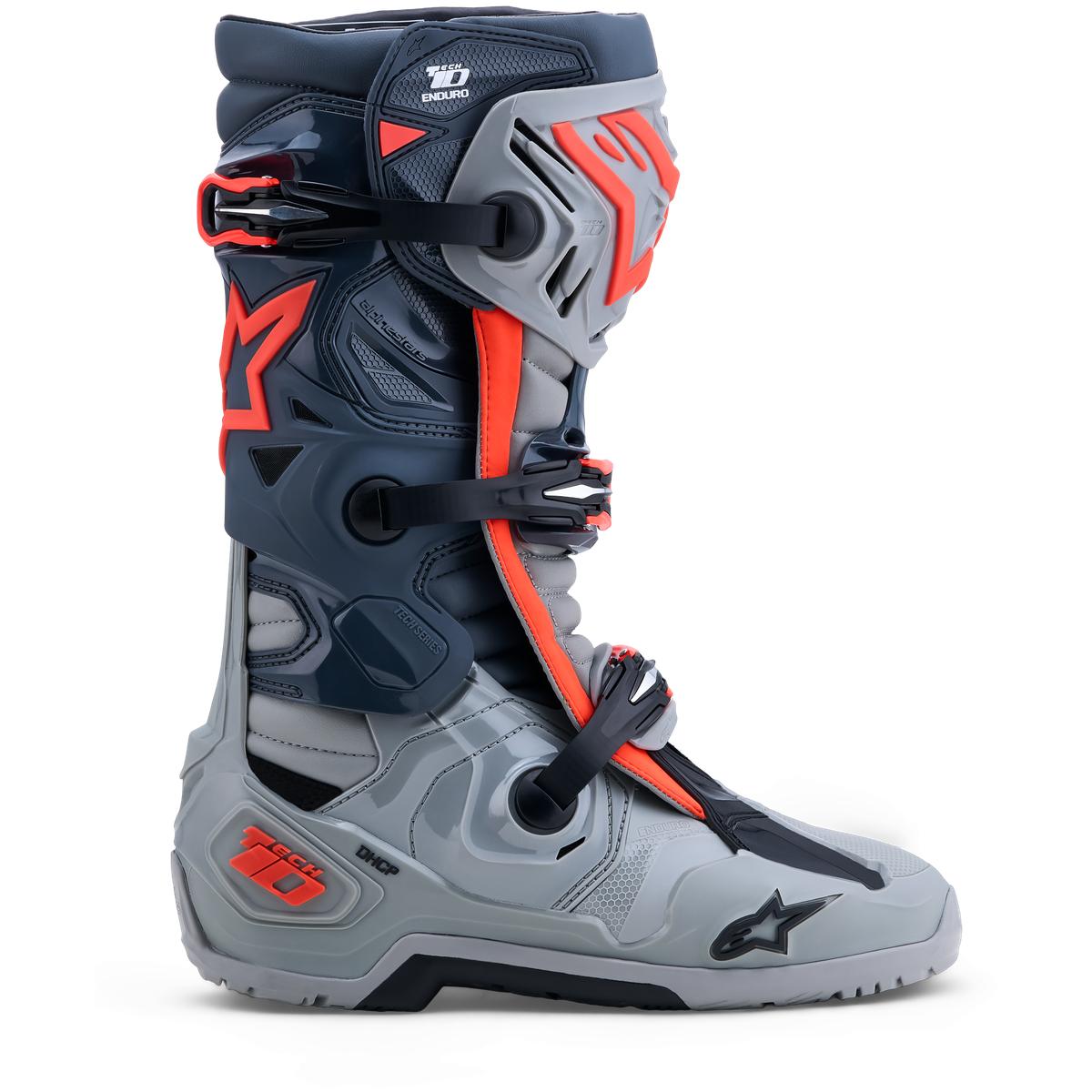 Bottes ALPINESTARS Tech 10 Enduro gris/rouge