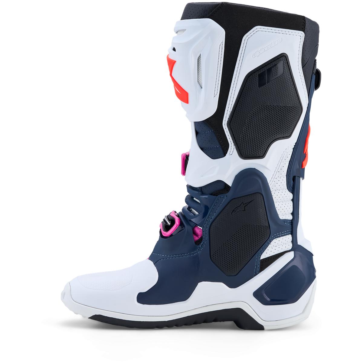 Bottes ALPINESTARS Tech 10 Supervented bleu/blanc/rose