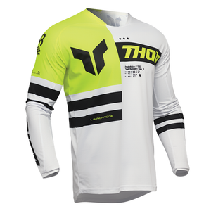 Maillot THOR LAUNCHMODE Dozer jaune/blanc 2025