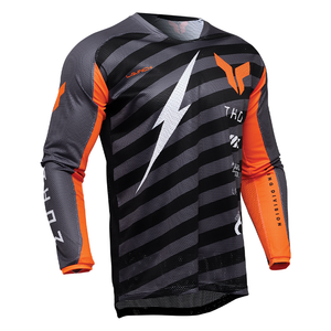 Maillot THOR LAUNCHMODE VENTED noir/gris 2025
