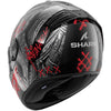 Casque intégral SHARK Spartan RS Carbon Shiever carbone anthracite rouge 2026