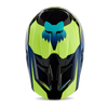 Casque FOX V1 Streak noir/jaune/bleu 2024