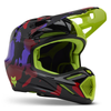Casque FOX V3 Throttle jaune 2025
