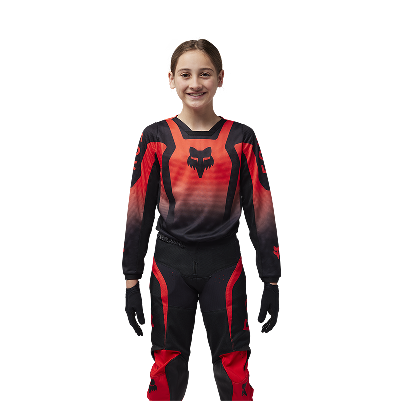 Maillot Enfant FOX 180 Lean rouge 2025
