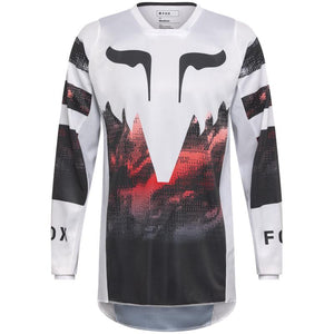 Maillot FOX 180 Kairos blanc/rouge