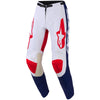 Pantalon ALPINESTARS Racer RIWAY blanc/bleu/rouge