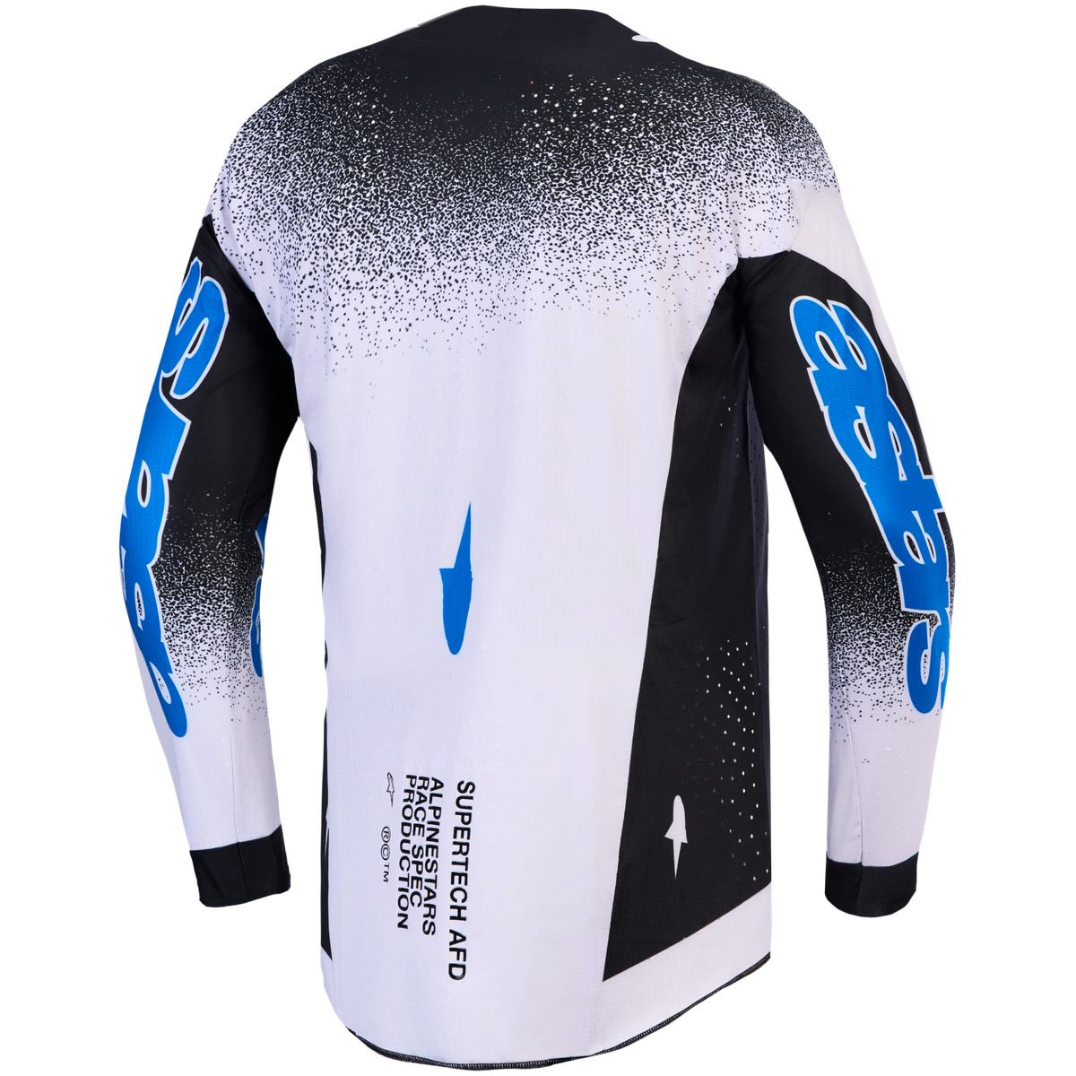 Maillot ALPINESTARS Supertech Hiten AFD noir/blanc
