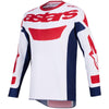 Maillot ALPINESTARS Racer Riway blanc/bleu/rouge