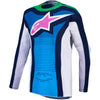 Maillot ALPINESTARS Techstar Maven blanc/bleu