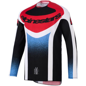 Maillot ALPINESTARS Techstar KNIF noir/blanc/rouge