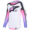 Maillot enfant ALPINESTARS Supertech VISTA blanc/violet/noir