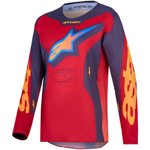 Maillot ALPINESTARS Enfant Fluid Hunt rouge/gris pierre