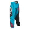 Pantalon enfant FLY RACING F-16 - Cyan/noir/rouge 2025