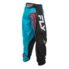 Pantalon enfant FLY RACING F-16 - Cyan/noir/rouge 2025