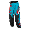 Pantalon enfant FLY RACING F-16 - Cyan/noir/rouge 2025