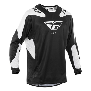 Maillot FLY RACING Kinetic SYM - noir/blanc 2025