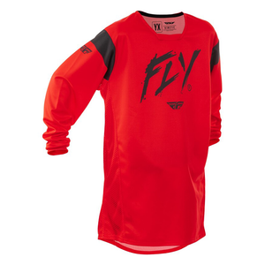 Maillot enfant FLY RACING Kinetic Stoke - rouge/noir 2025