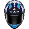 Casque intégral SHARK Aeron-gp Fim Racing #1 Replica Raul Fernandez bleu blanc 2026