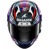 Casque intégral SHARK Aeron-gp Fim Racing #2 Replica Zarco Signature 2026 carbone violet 2026