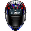 Casque intégral SHARK Aeron Zarco GP De France carbone bleu 2026