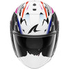 Casque jet SHARK Skwal Jet Cup Speed-fancy noir blanc orange 2026