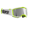 Lunettes ALPINESTARS Vision 8 Wordmark blanc/jaune fluo