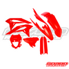 Kit plastique complet rouge Beta X-Trainer '23-24