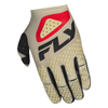 Gants FLY RACING Kinetic SYM - gris clair/rouge/noir 2025