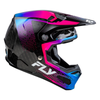 Casque FLY RACING Formula S Carbon Protocol - noir carbone/bleu/rose 2025