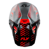 Casque FLY RACING Formula CP Slice - gris/rouge/noir 2025