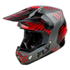 Casque FLY RACING Formula CP Slice - gris/rouge/noir 2025