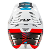 Casque FLY RACING Formula CP Slice - blanc/rouge/cyan 2025