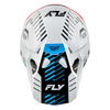Casque FLY RACING Formula CP Slice - blanc/rouge/cyan 2025