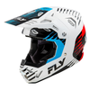 Casque FLY RACING Formula CP Slice - blanc/rouge/cyan 2025