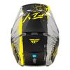 Casque FLY RACING Formula CP Manic - gris matte/noir/jaune 2025