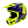 Casque FLY RACING Kinetic Rally - Hi-Vis/bleu/noir 2025