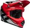 Casque BELL Moto-9S Flex Rail rouge/blanc