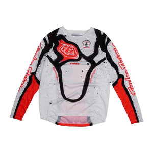 Maillot enfant Troy Lee Designs GP Pro Membrane blanc/rouge