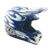 Casque Troy Lee Designs SE5 composite Torched bleu