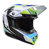 Casque BELL Moto-10 Spherical Grid blanc/bleu