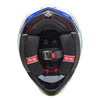 Casque BELL Moto-10 Spherical Grid blanc/bleu