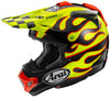 Casque ARAI MX-V Evo Flame Jaune
