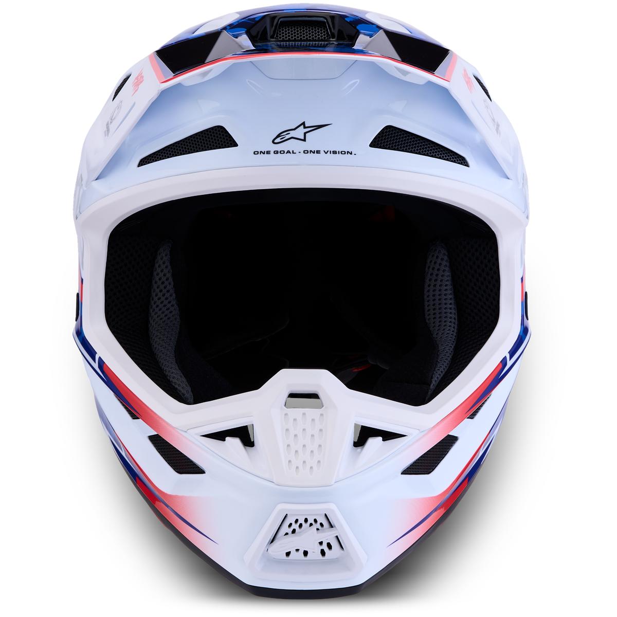 Casque ALPINESTARS S-M7 Blaster blanc/bleu