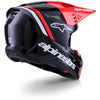 Casque ALPINESTARS S-M3 RADIUM noir/rouge/blanc
