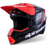 Casque ALPINESTARS S-M3 RADIUM noir/rouge/blanc